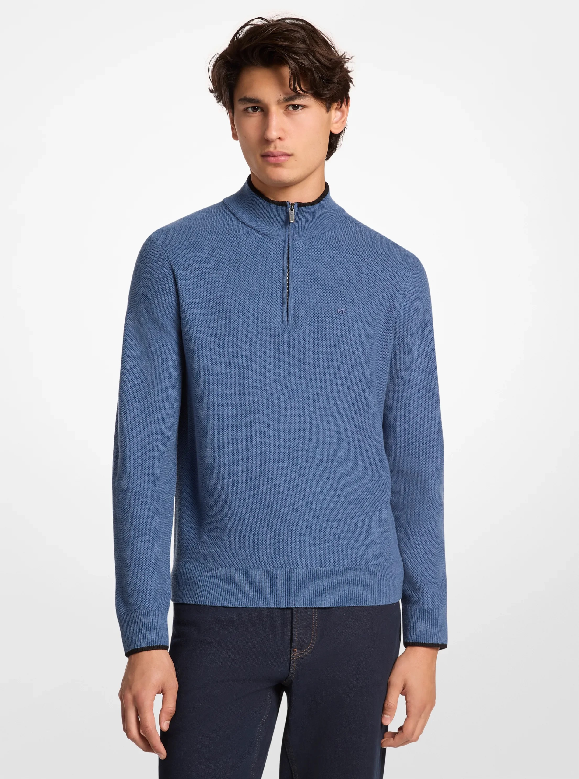 Michael Kors Wool Blend Quarter-Zip Sweater - Preorder