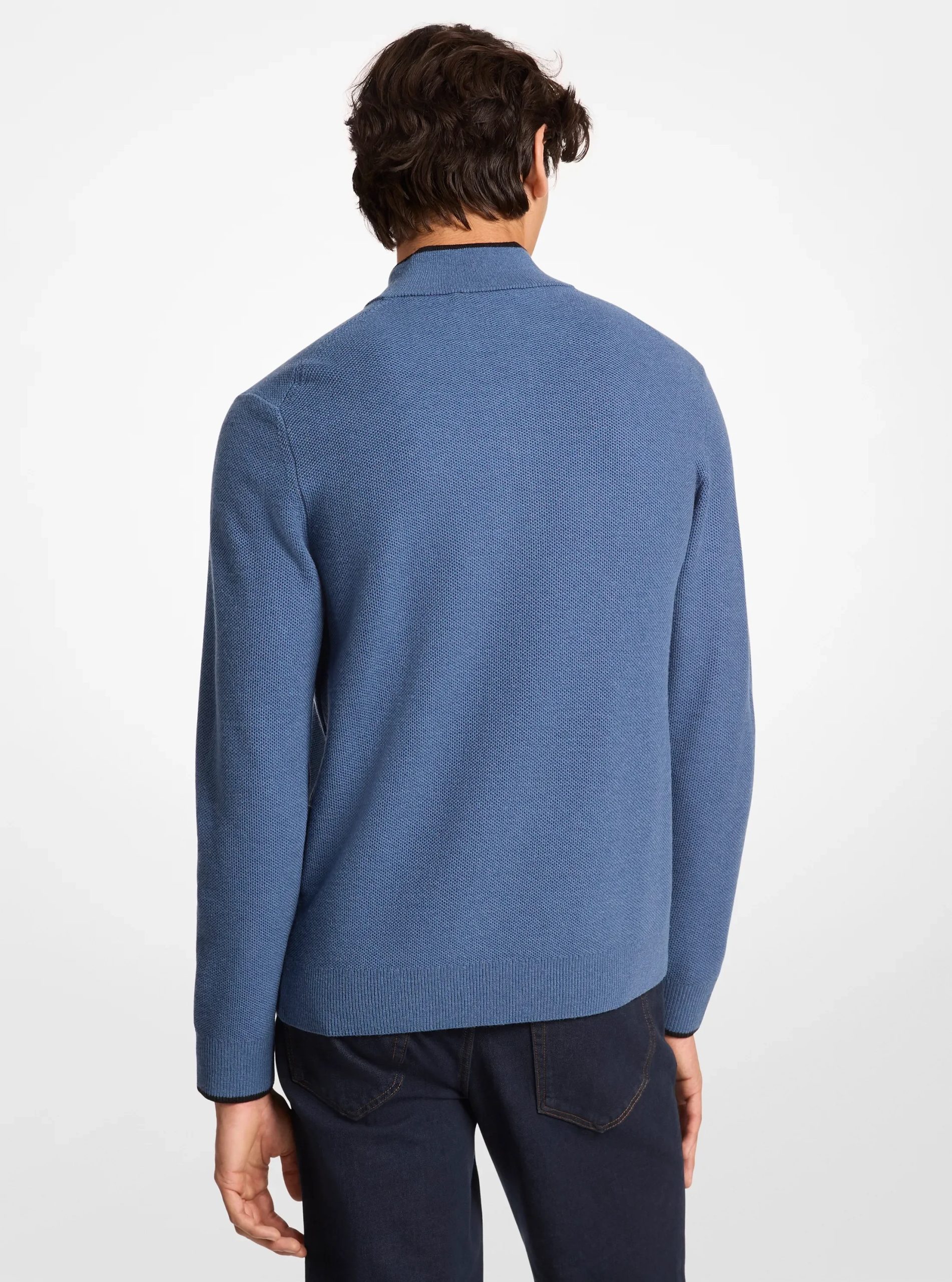 Michael Kors Wool Blend Quarter-Zip Sweater - Preorder