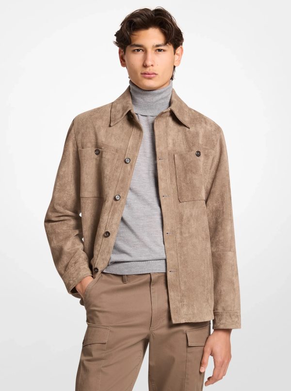 Michael Kors Microsuede Shirt Jacket - Preorder