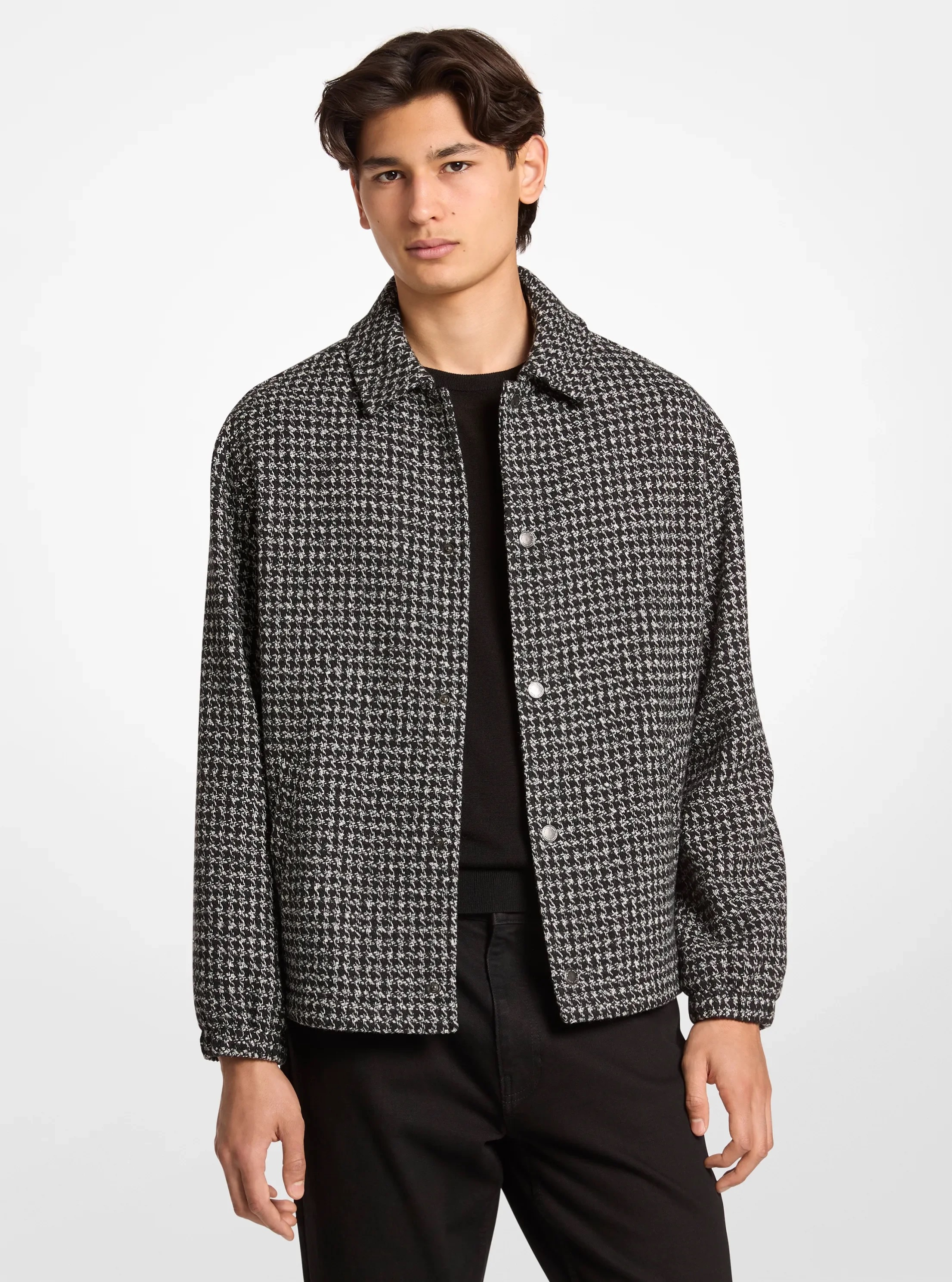 Michael Kors Houndstooth Jacquard Jacket - Preorder