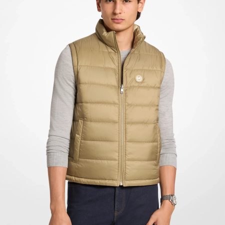 Michael Kors Signature Logo Reversible Vest - Preorder — Oregano