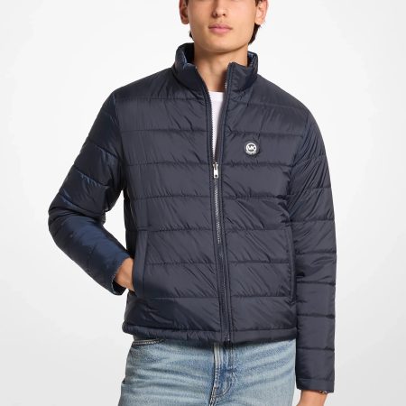 Michael Kors Signature Logo Reversible Jacket - Preorder — Midnight