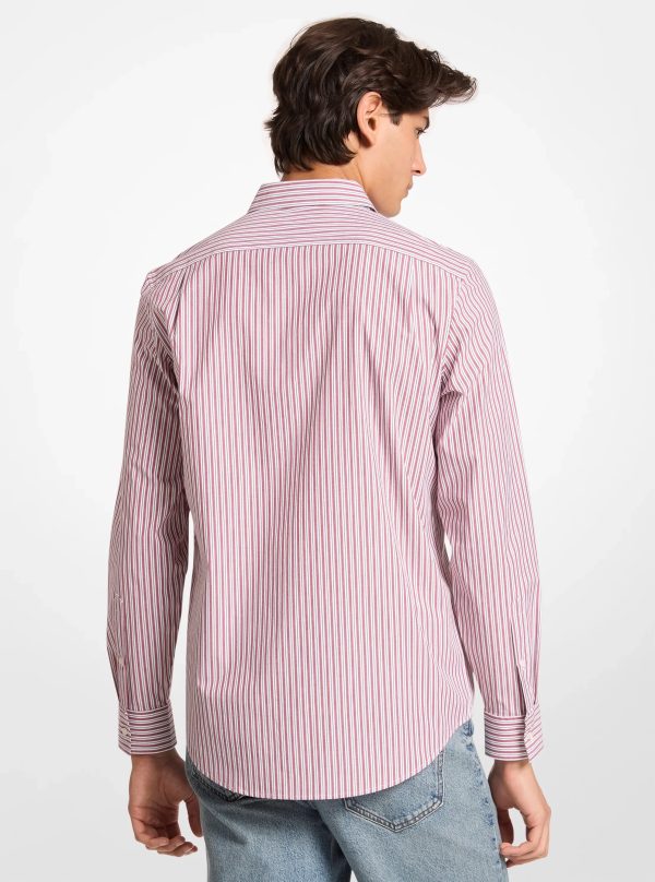 Michael Kors Striped Stretch Cotton Shirt - Preorder