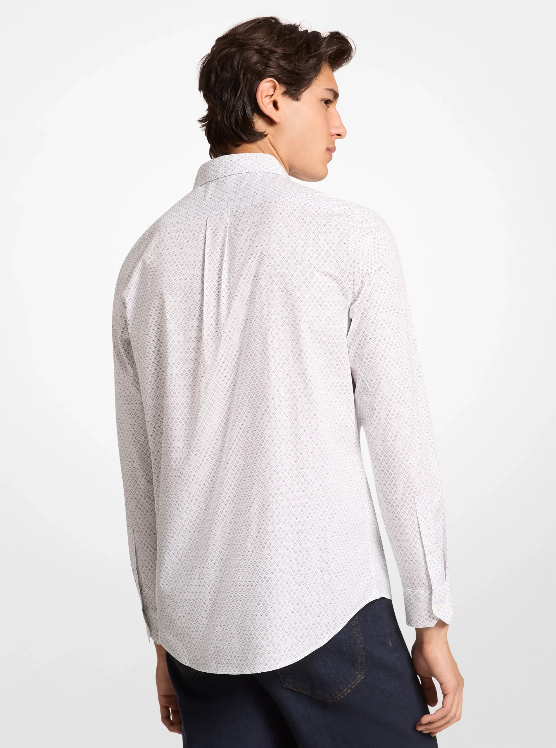 Michael Kors Printed Stretch Cotton Shirt - Preorder
