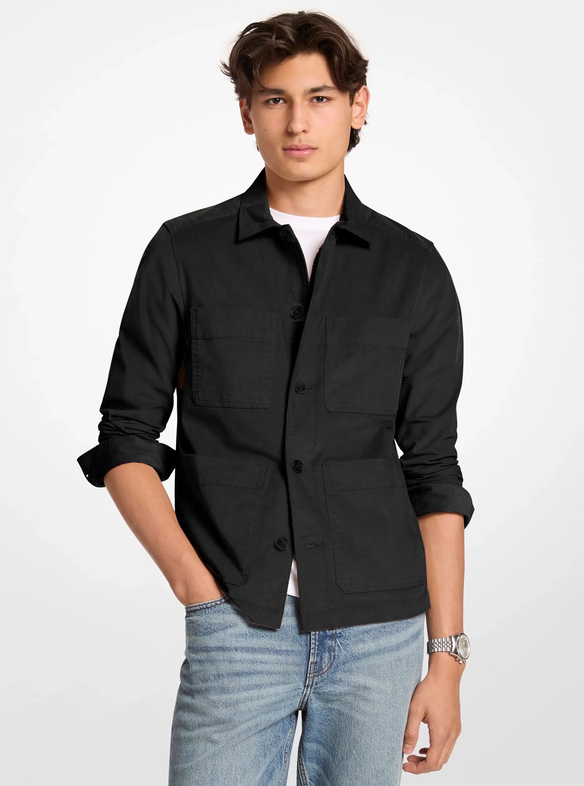 Michael Kors Cotton Blend Shirt Jacket - Preorder