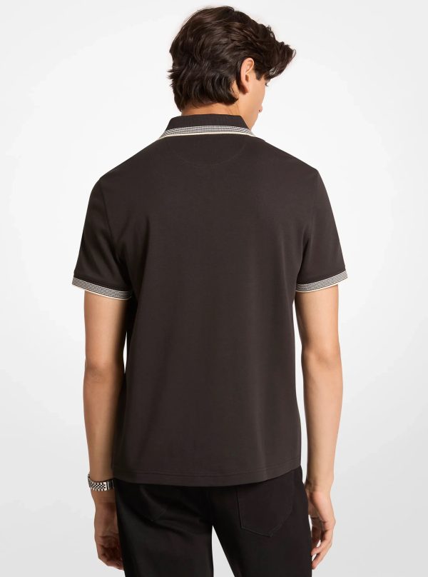 Michael Kors Cotton Zip-Up Polo Shirt - Preorder