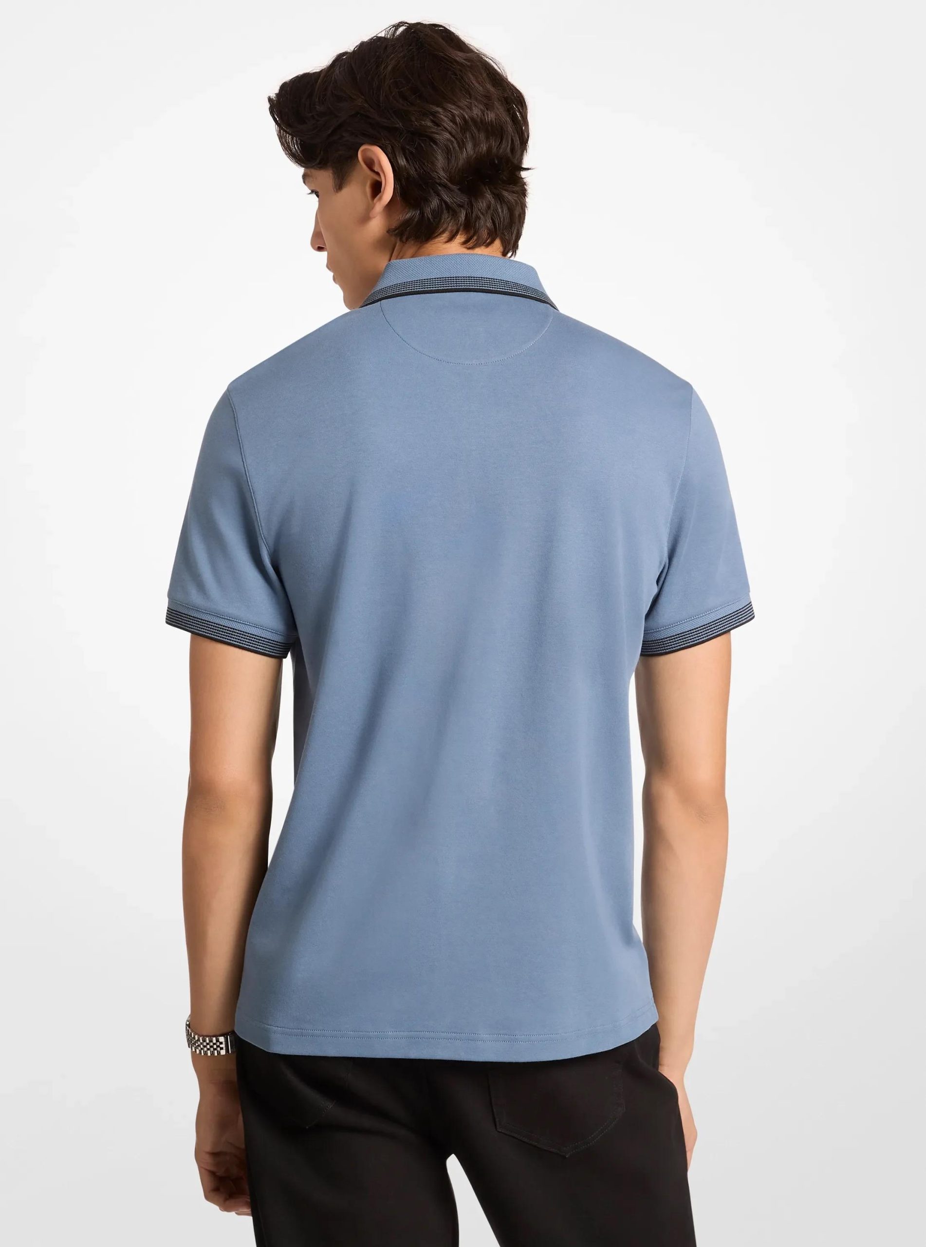 Michael Kors Cotton Zip-Up Polo Shirt - Preorder