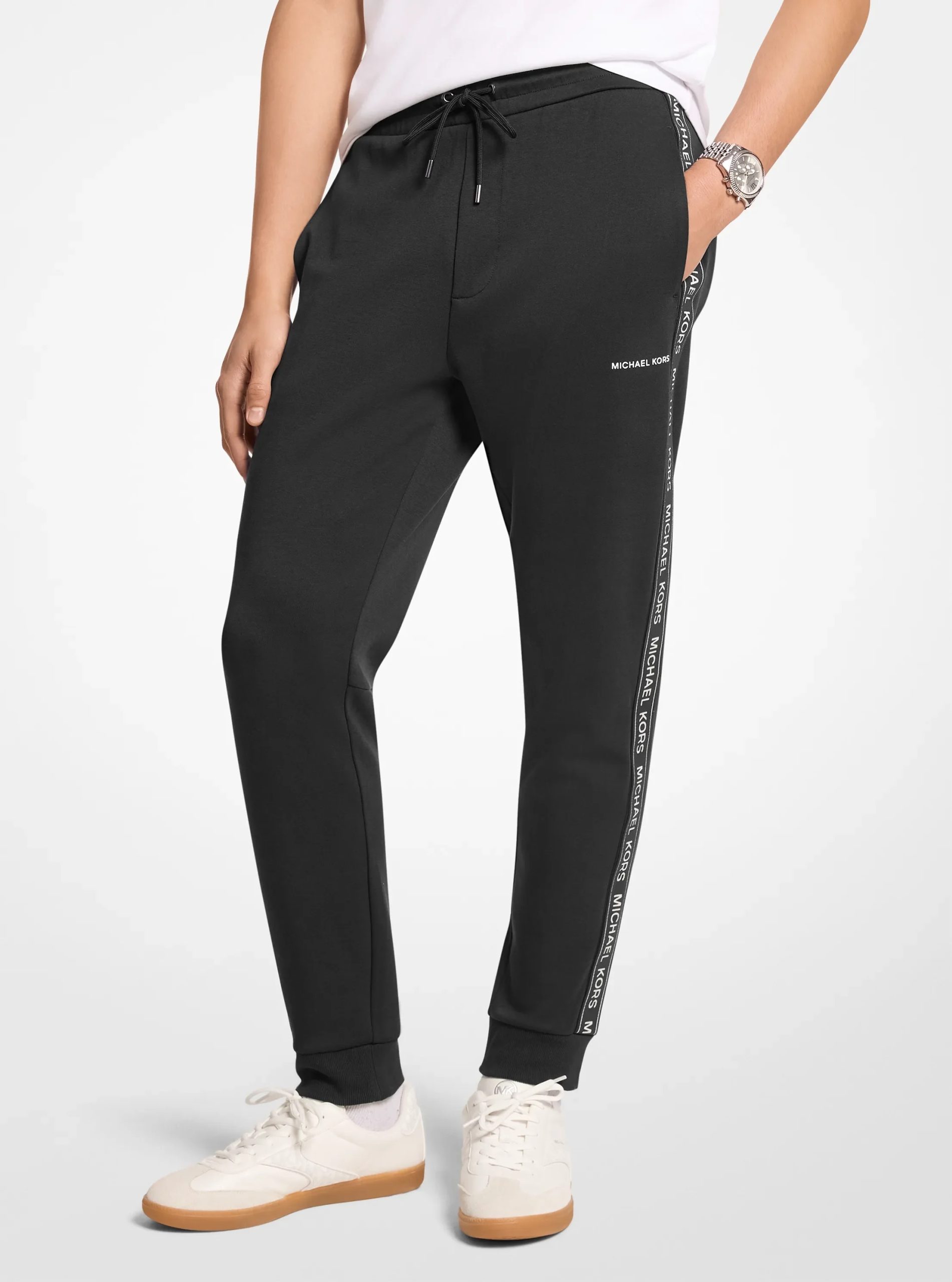 Michael Kors Logo Tape Cotton Blend Joggers - Preorder
