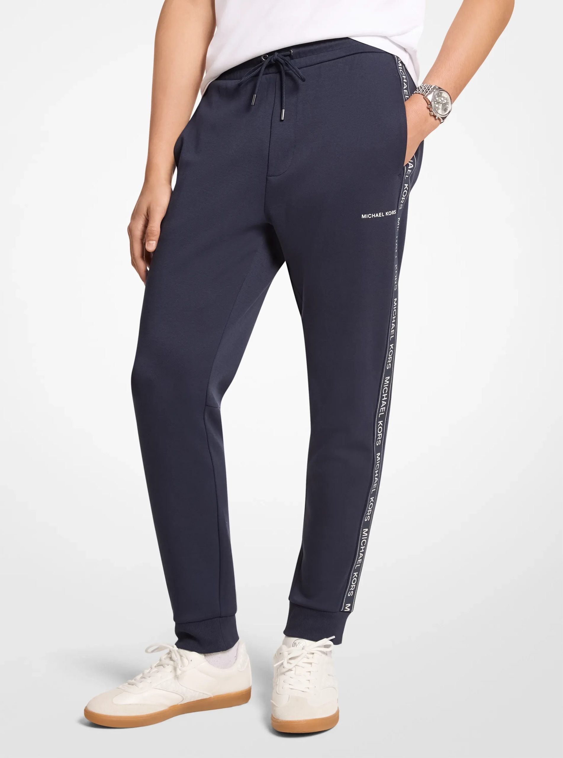 Michael Kors Logo Tape Cotton Blend Joggers - Preorder