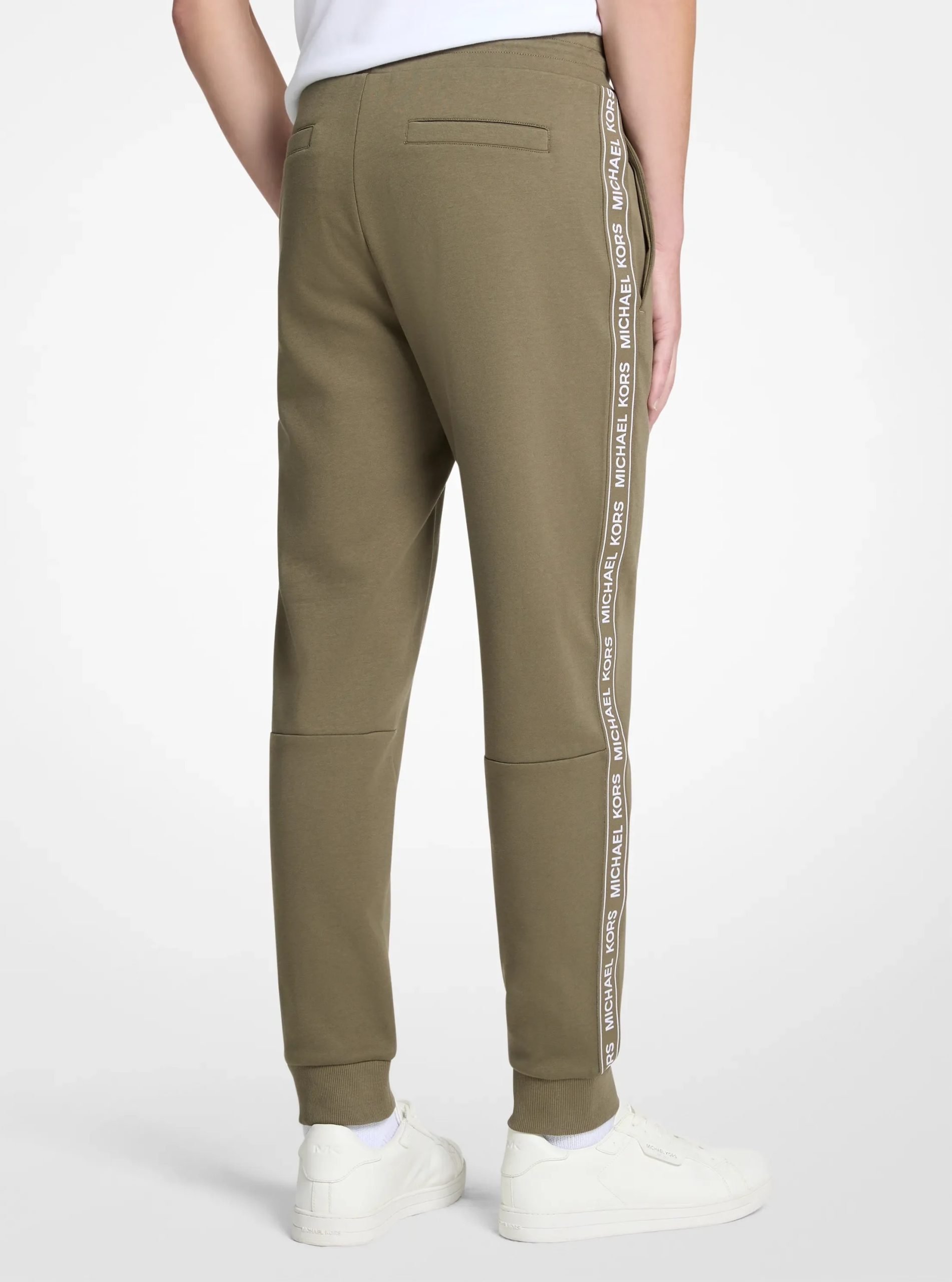 Michael Kors Logo Tape Cotton Blend Joggers - Preorder - Image 4
