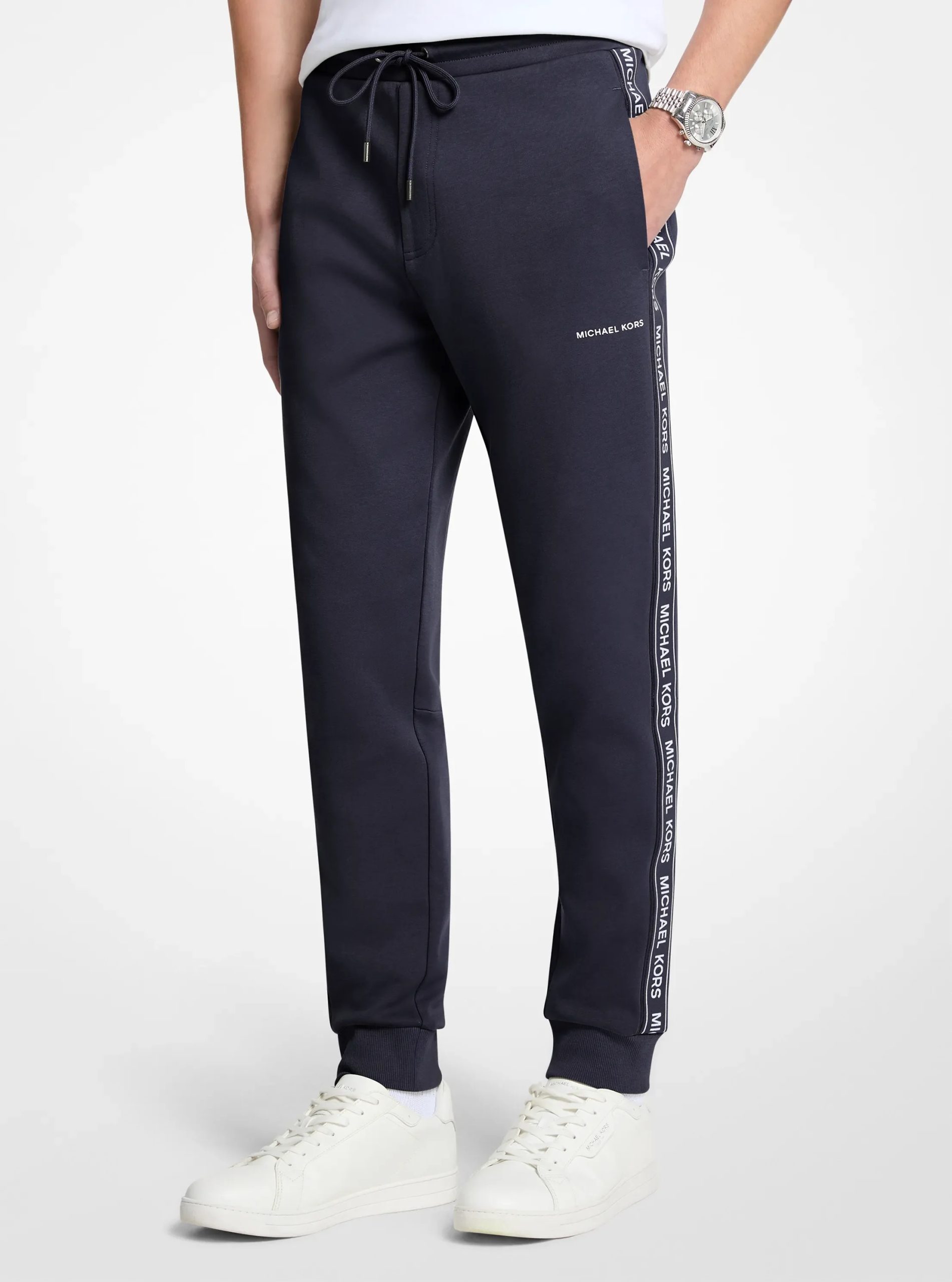 Michael Kors Logo Tape Cotton Blend Joggers - Preorder