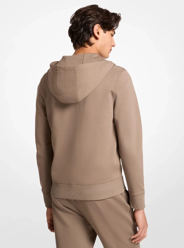 Michael Kors Logo Cotton Blend Zip-Up Hoodie - Preorder