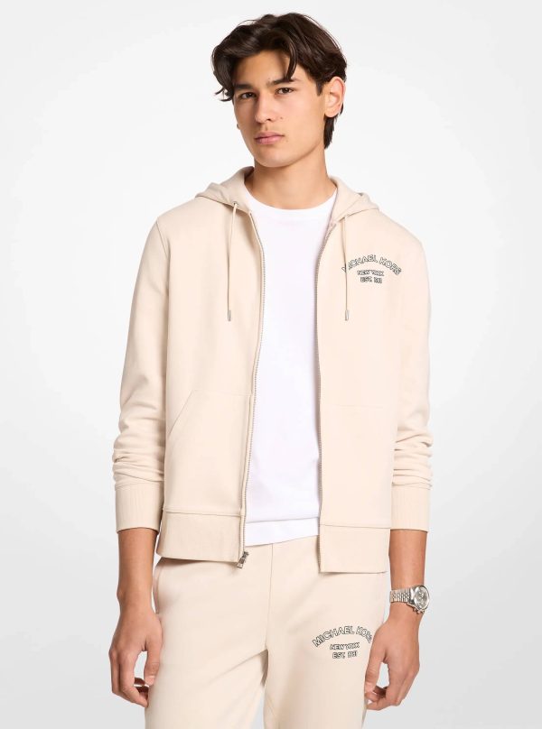 Michael Kors Logo Cotton Blend Zip-Up Hoodie - Preorder