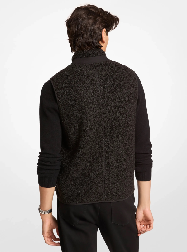 Michael Kors Sherpa Zip-Up Vest - Preorder