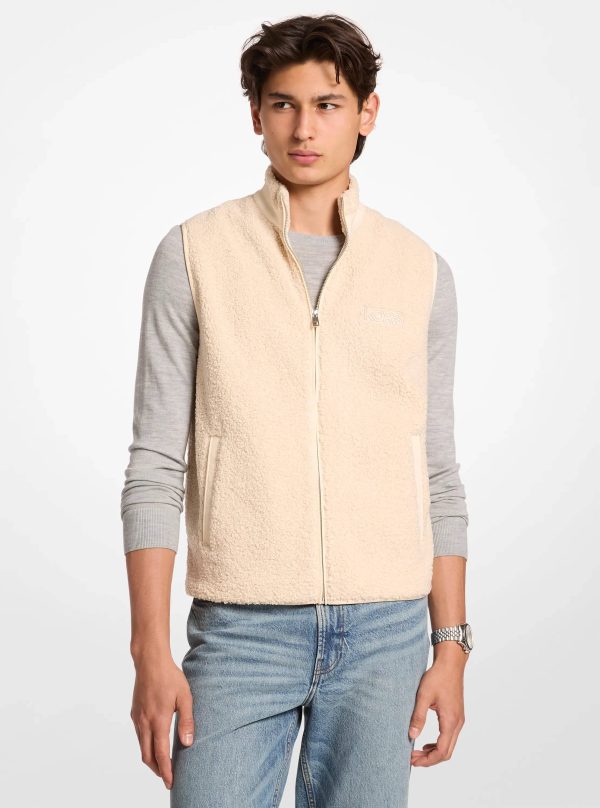 Michael Kors Sherpa Zip-Up Vest - Preorder