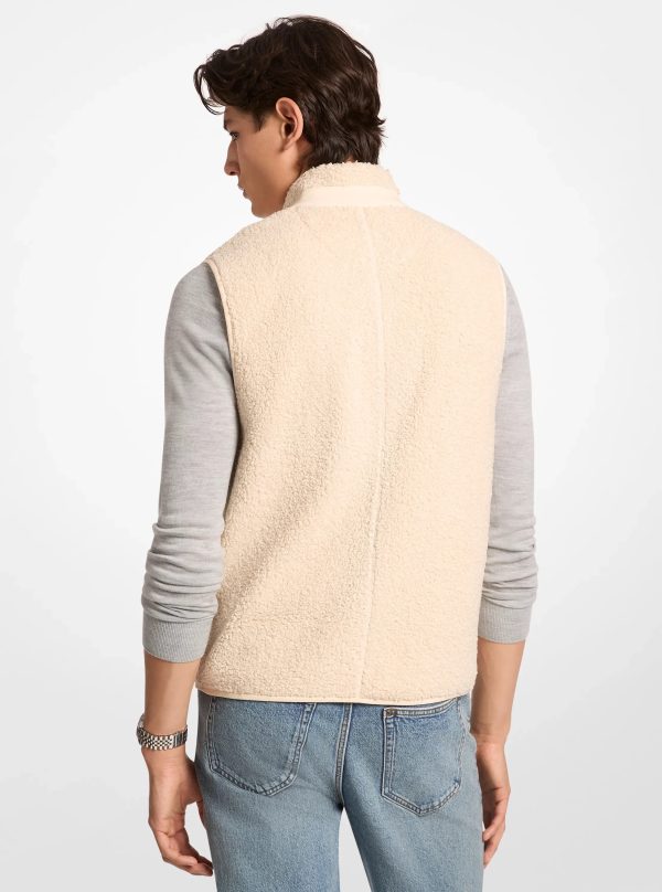 Michael Kors Sherpa Zip-Up Vest - Preorder