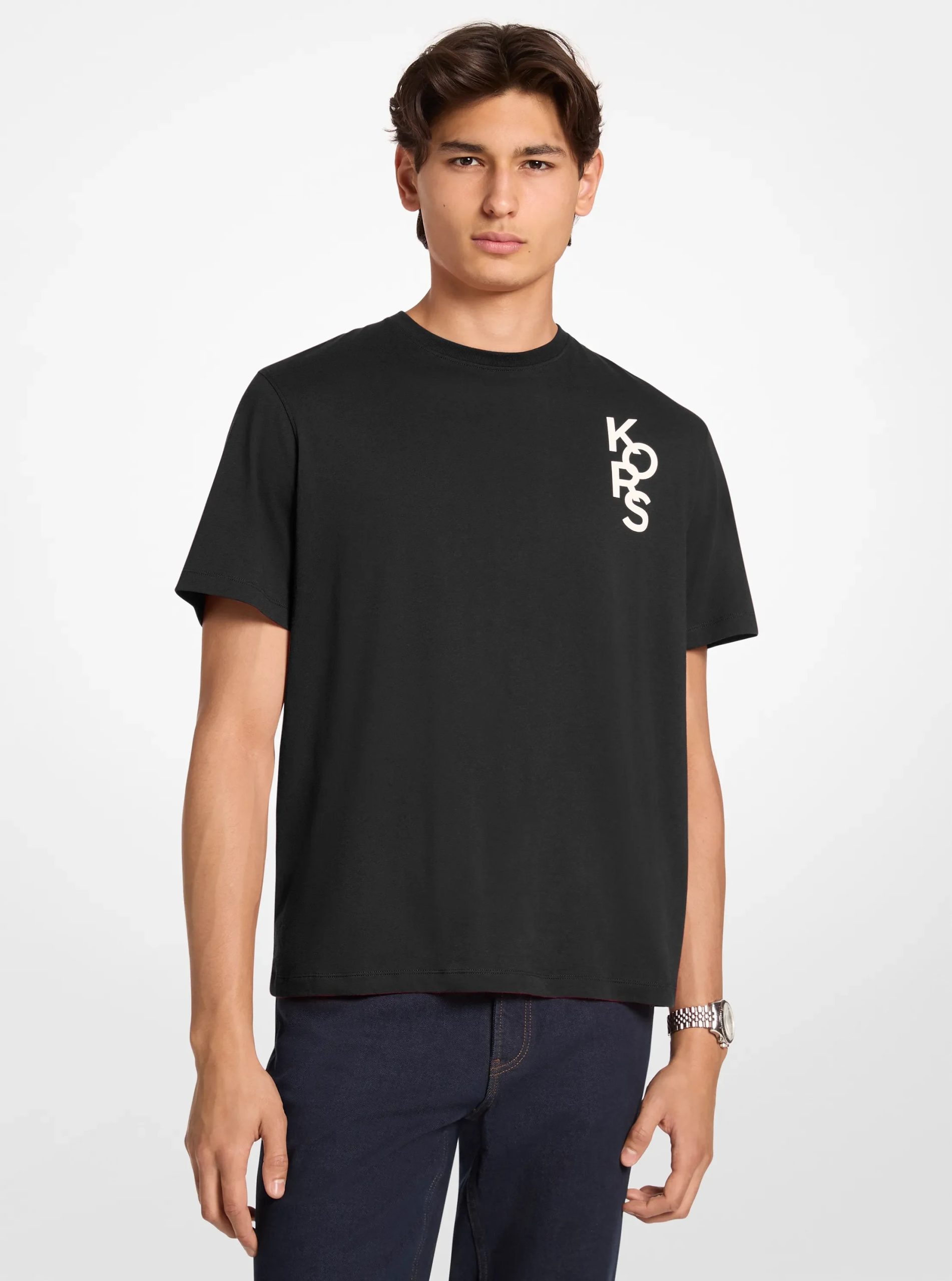 Michael Kors Graphic Logo Cotton Jersey T-Shirt - Preorder