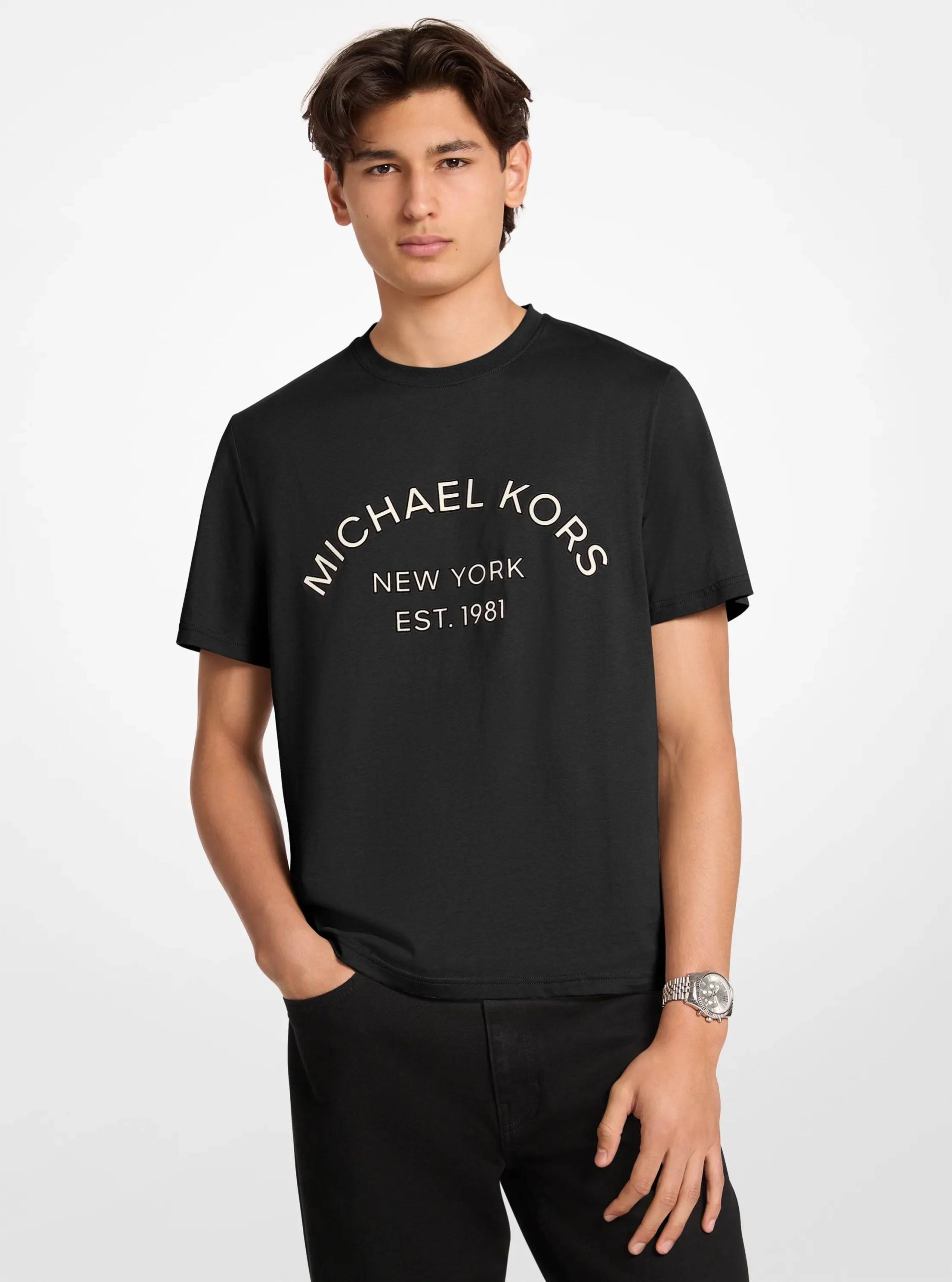 Michael Kors Graphic Logo Cotton Jersey T-Shirt - Preorder