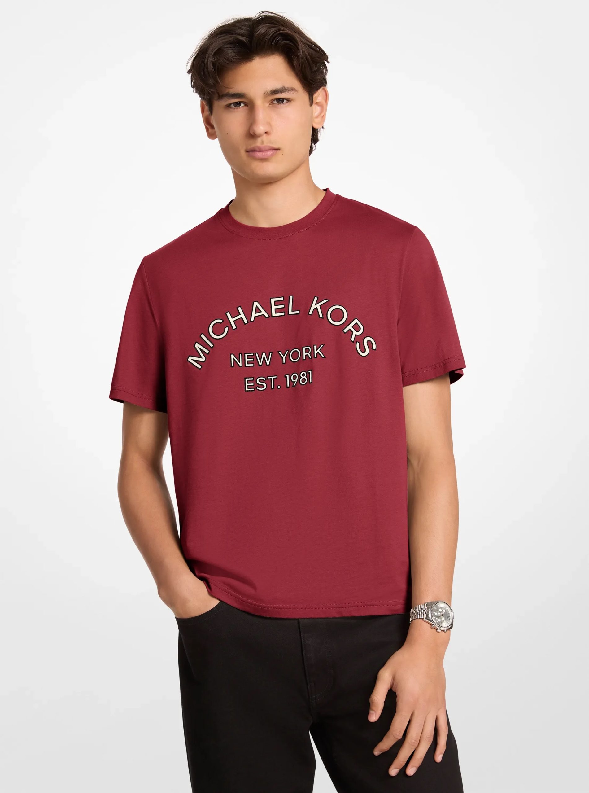 Michael Kors Graphic Logo Cotton Jersey T-Shirt - Preorder