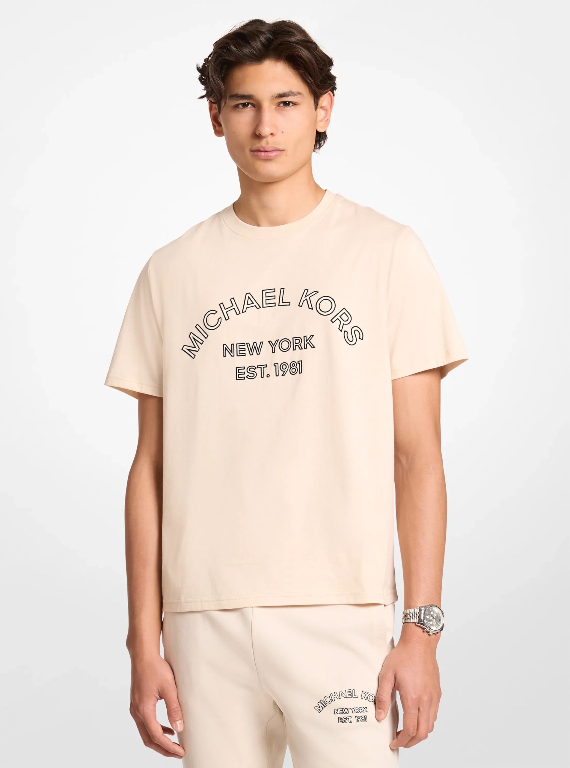 Michael Kors Graphic Logo Cotton Jersey T-Shirt - Preorder