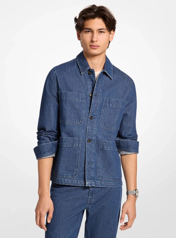 Michael Kors Stretch Denim Chore Jacket - Preorder