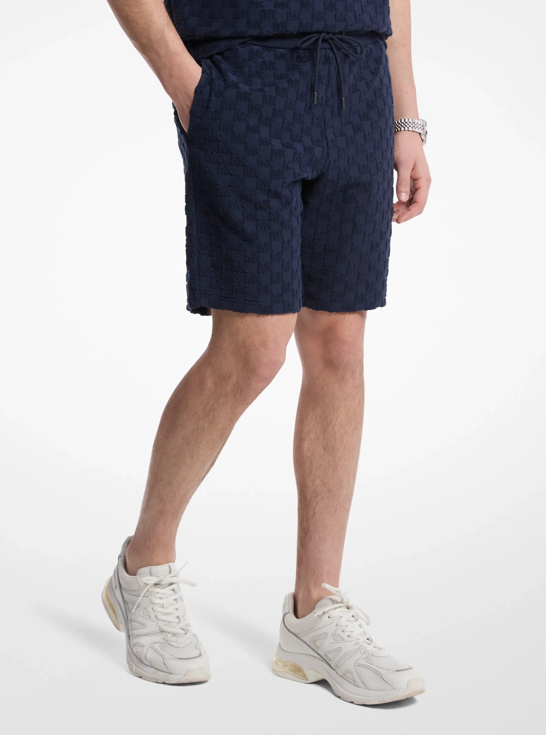 Michael Kors Logo Jacquard Terry Shorts - Preorder