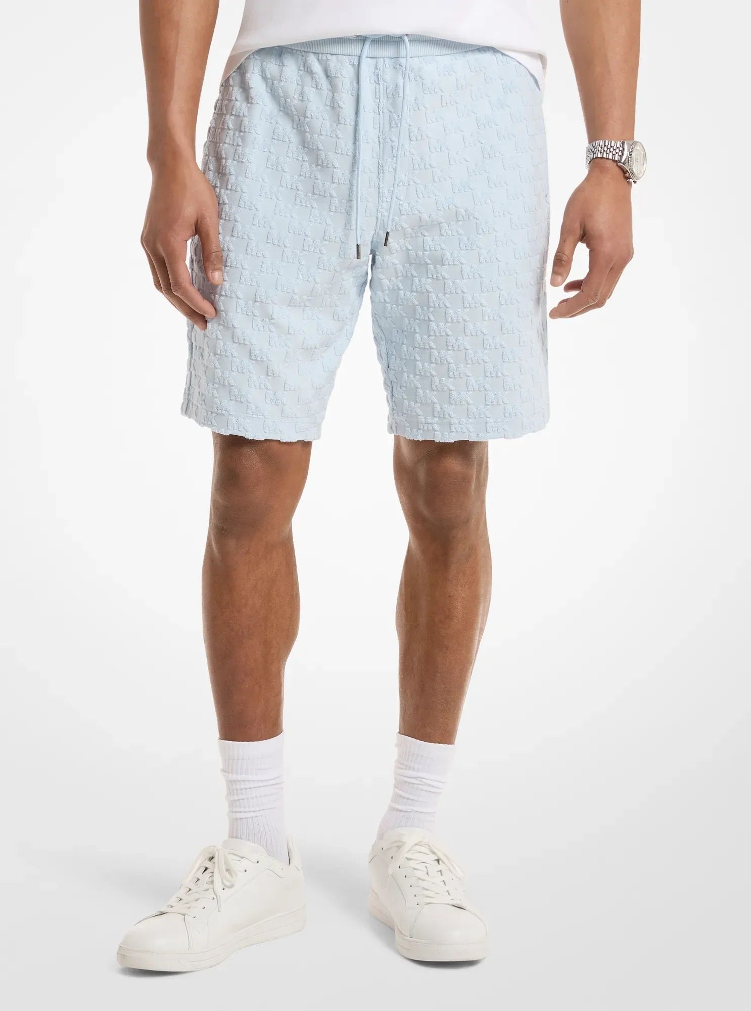 Michael Kors Logo Jacquard Terry Shorts - Preorder
