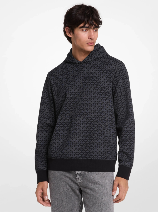 Michael Kors Signature Logo Cotton Blend Hoodie - Preorder