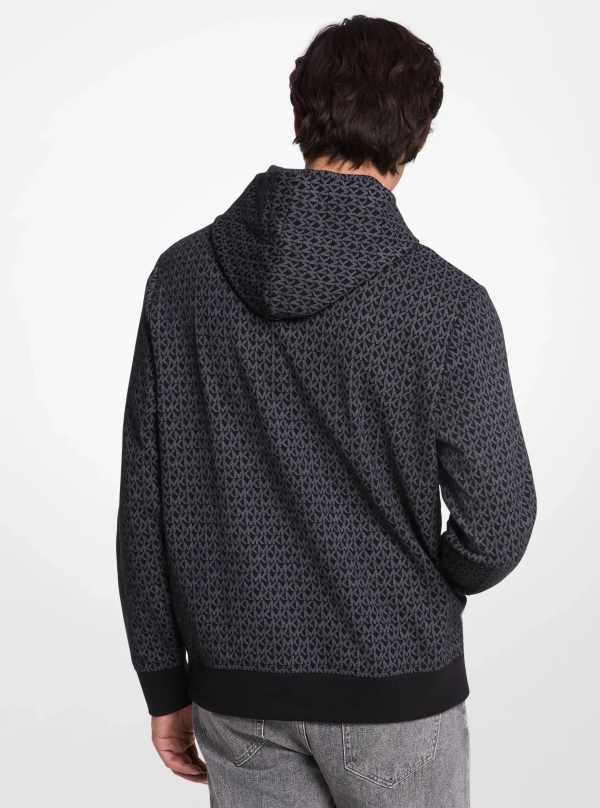 Michael Kors Signature Logo Cotton Blend Hoodie - Preorder