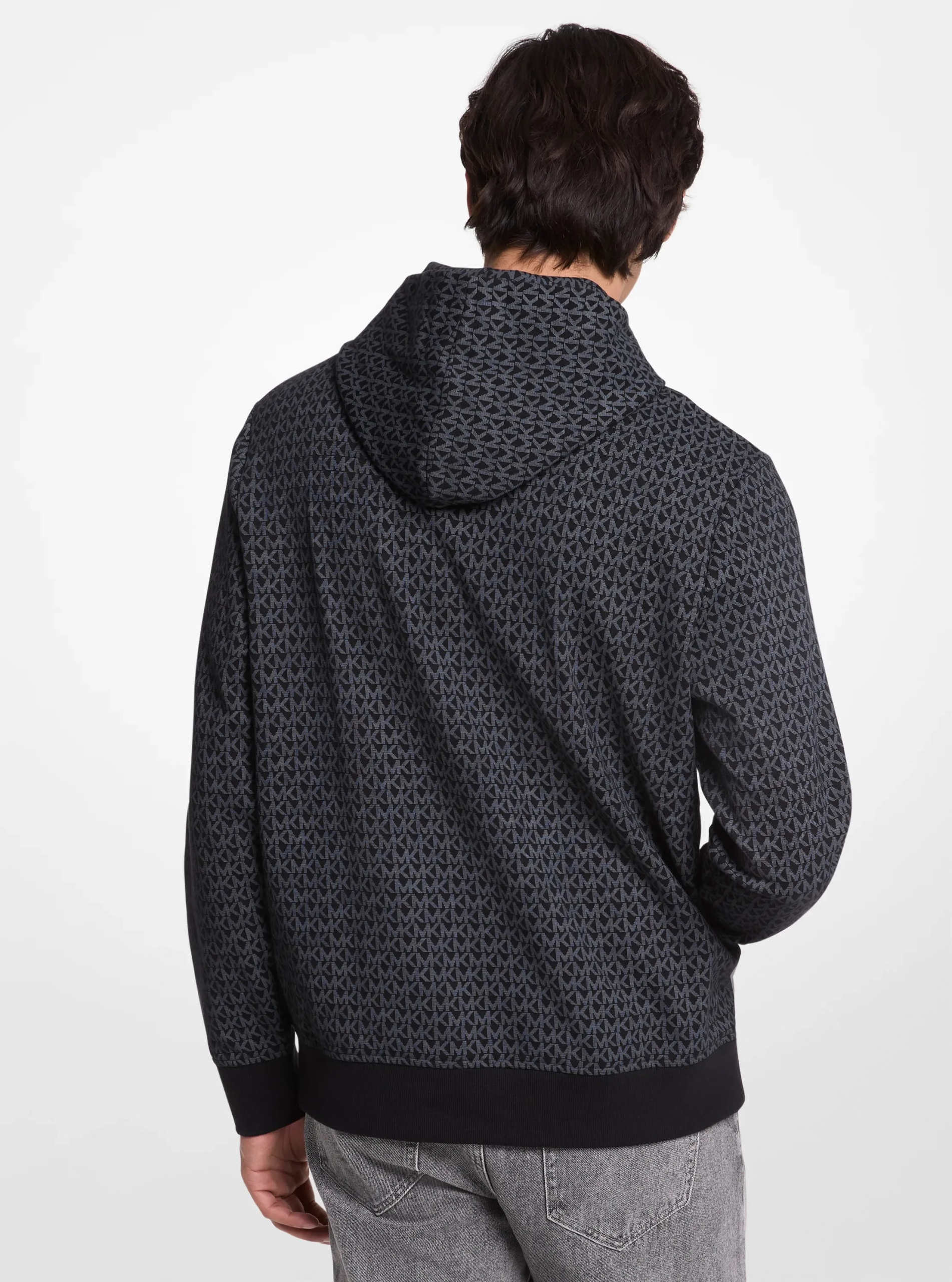 Michael Kors Signature Logo Cotton Blend Hoodie - Preorder
