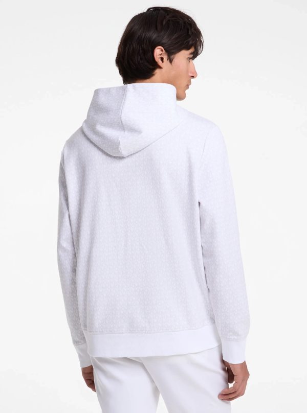 Michael Kors Signature Logo Cotton Blend Hoodie - Preorder