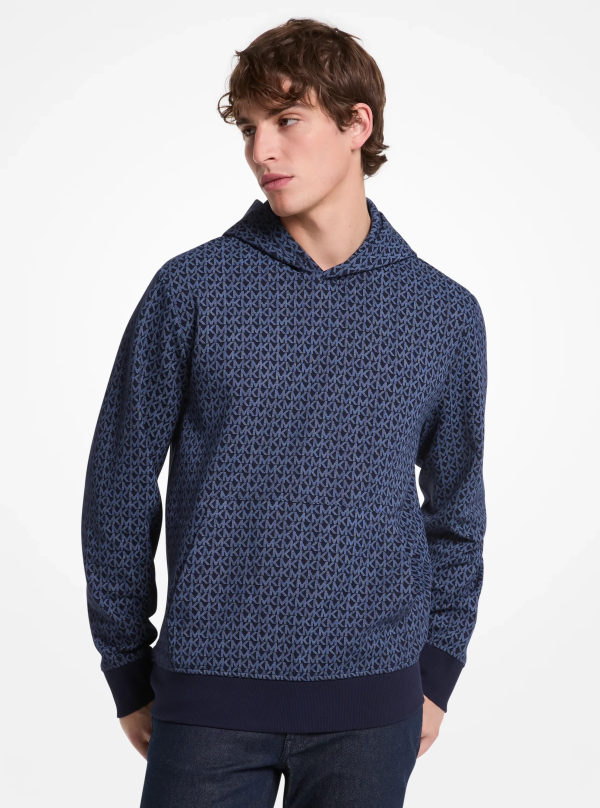 Michael Kors Signature Logo Cotton Blend Hoodie - Preorder