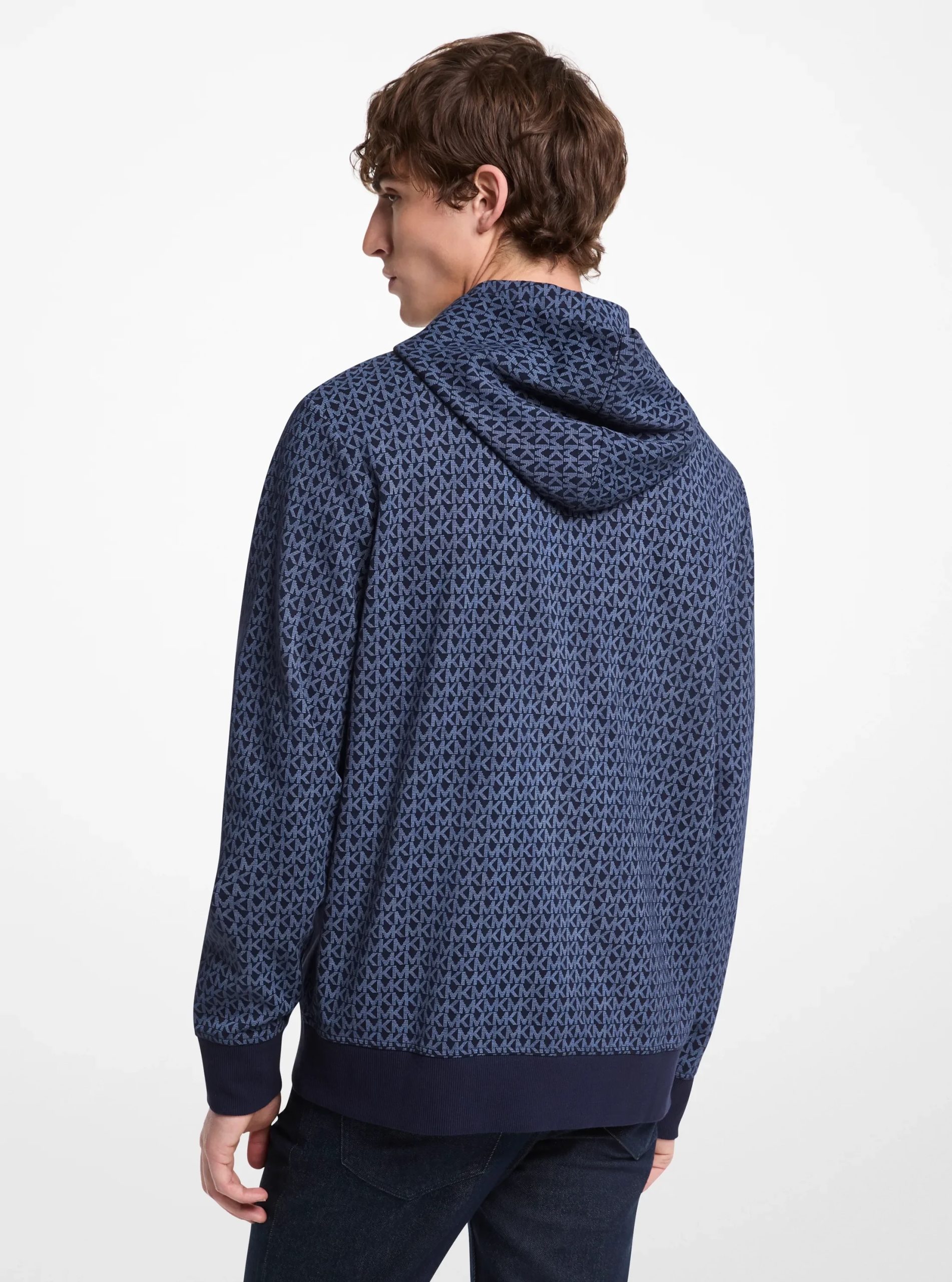 Michael Kors Signature Logo Cotton Blend Hoodie - Preorder