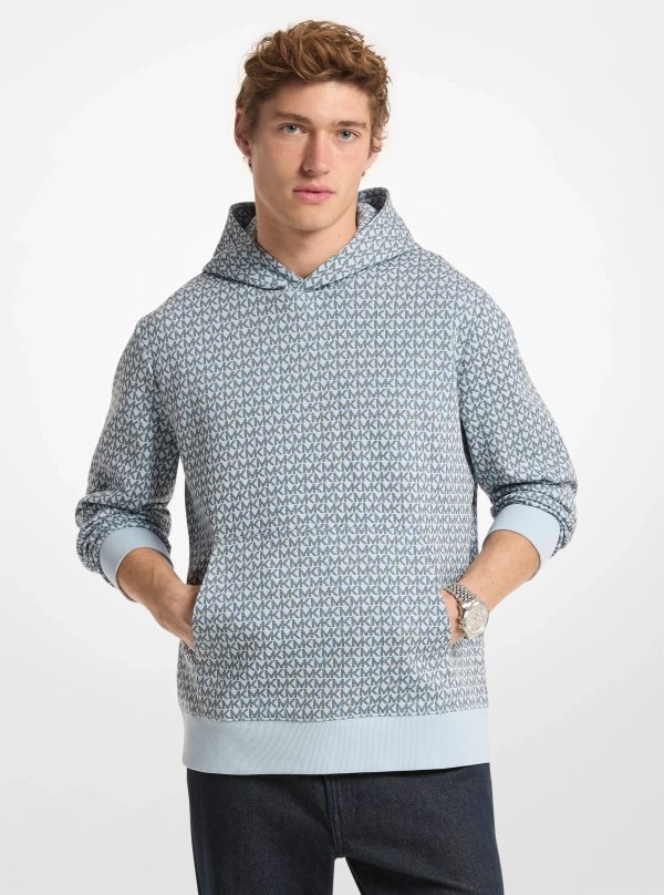 Michael Kors Signature Logo Cotton Blend Hoodie - Preorder