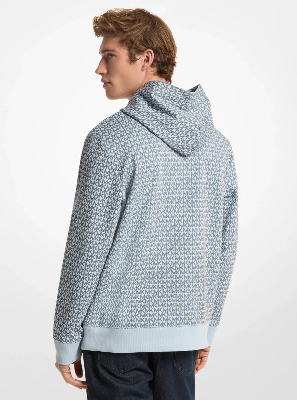 Michael Kors Signature Logo Cotton Blend Hoodie - Preorder