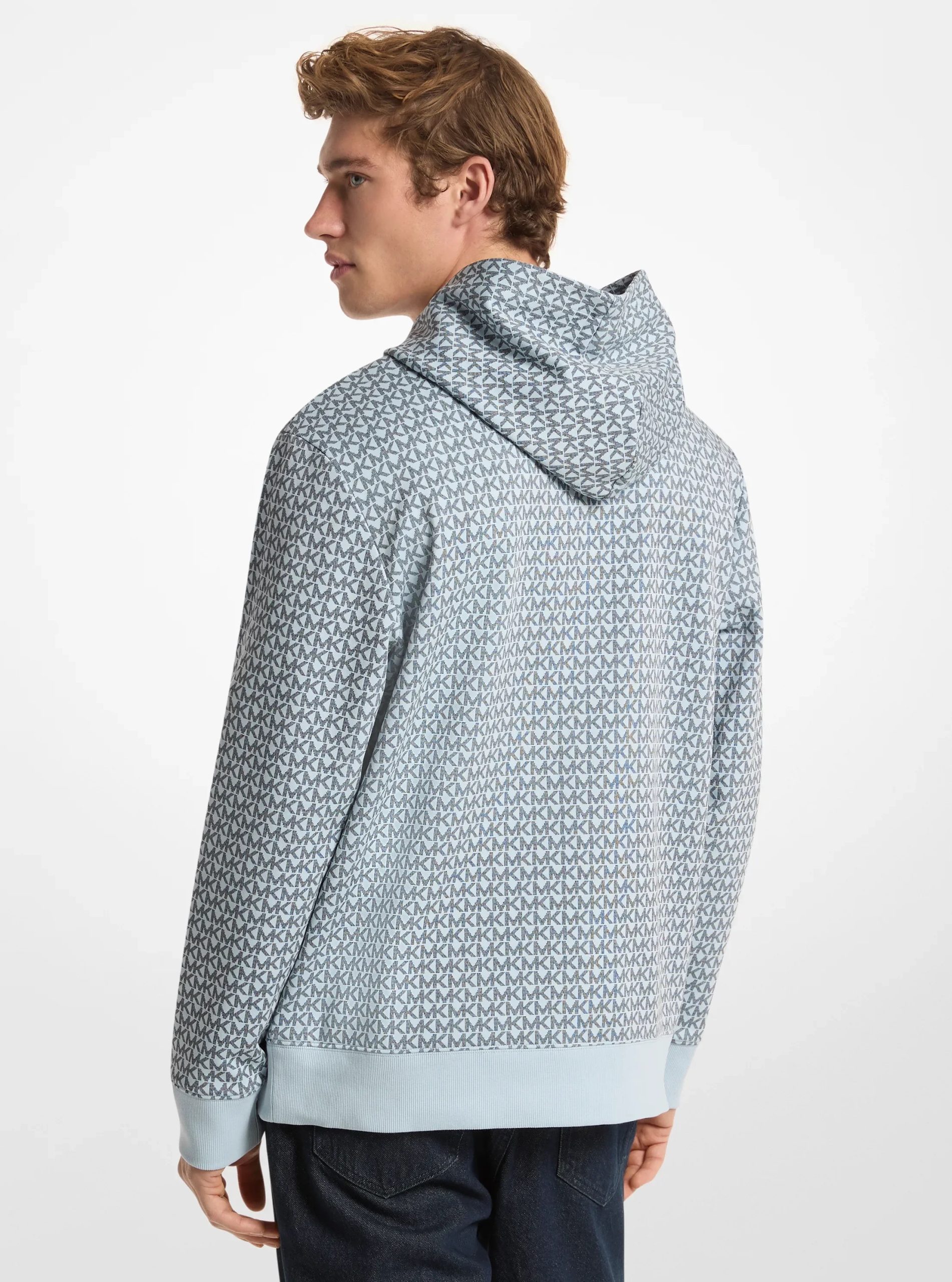 Michael Kors Signature Logo Cotton Blend Hoodie - Preorder