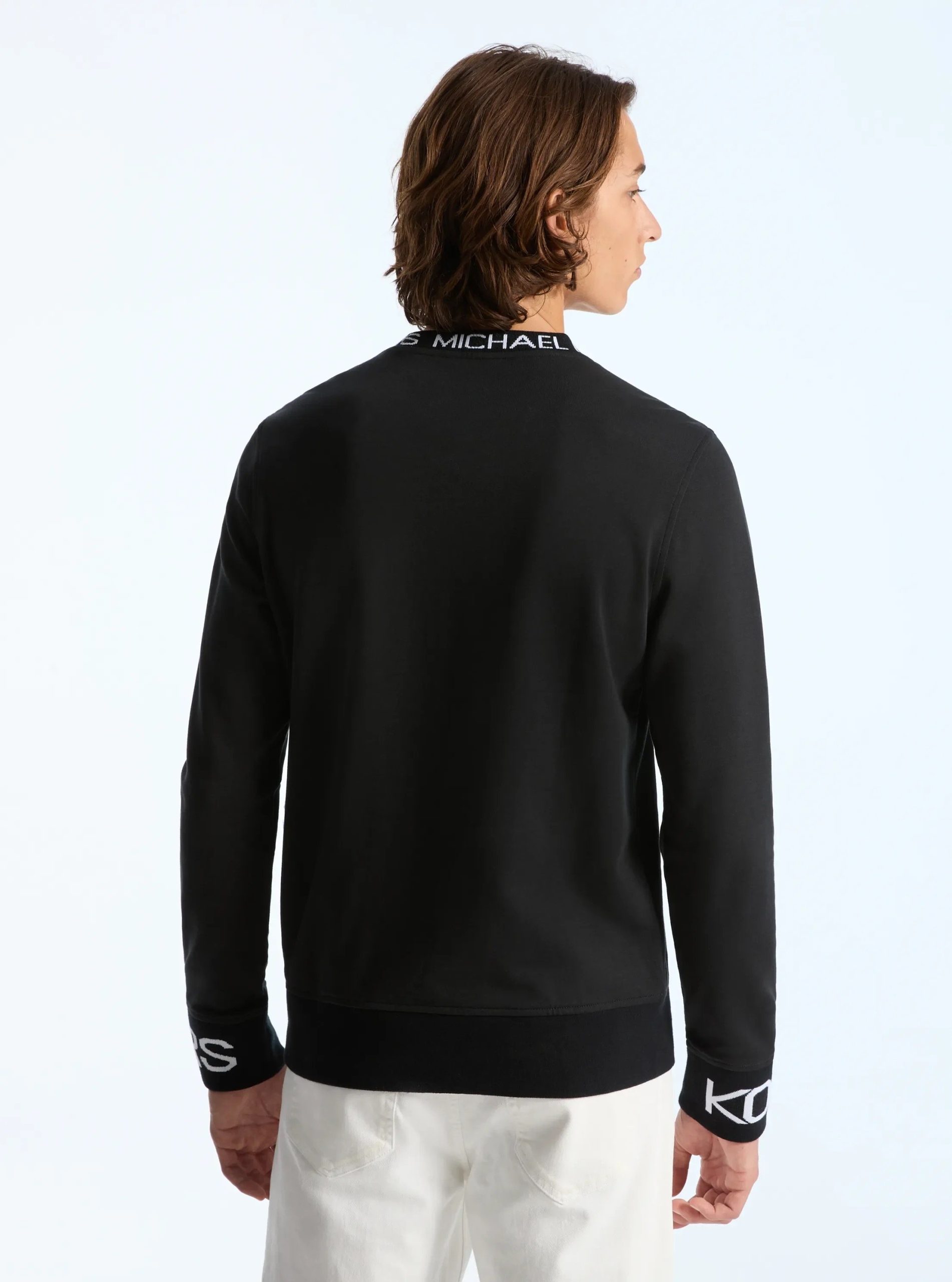 Michael Kors Logo Trim Cotton Blend Sweatshirt - Preorder