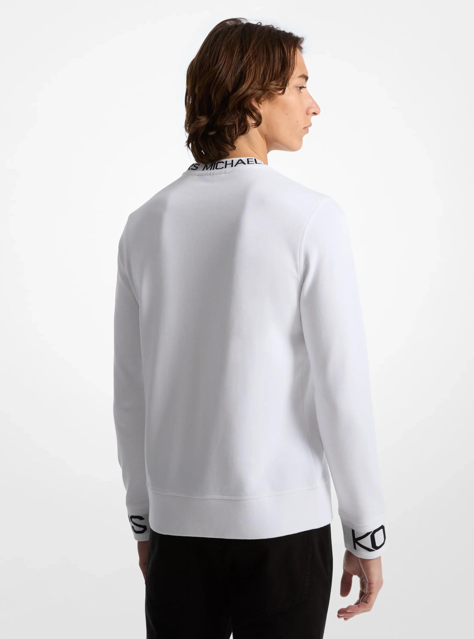 Michael Kors Logo Trim Cotton Blend Sweatshirt - Preorder