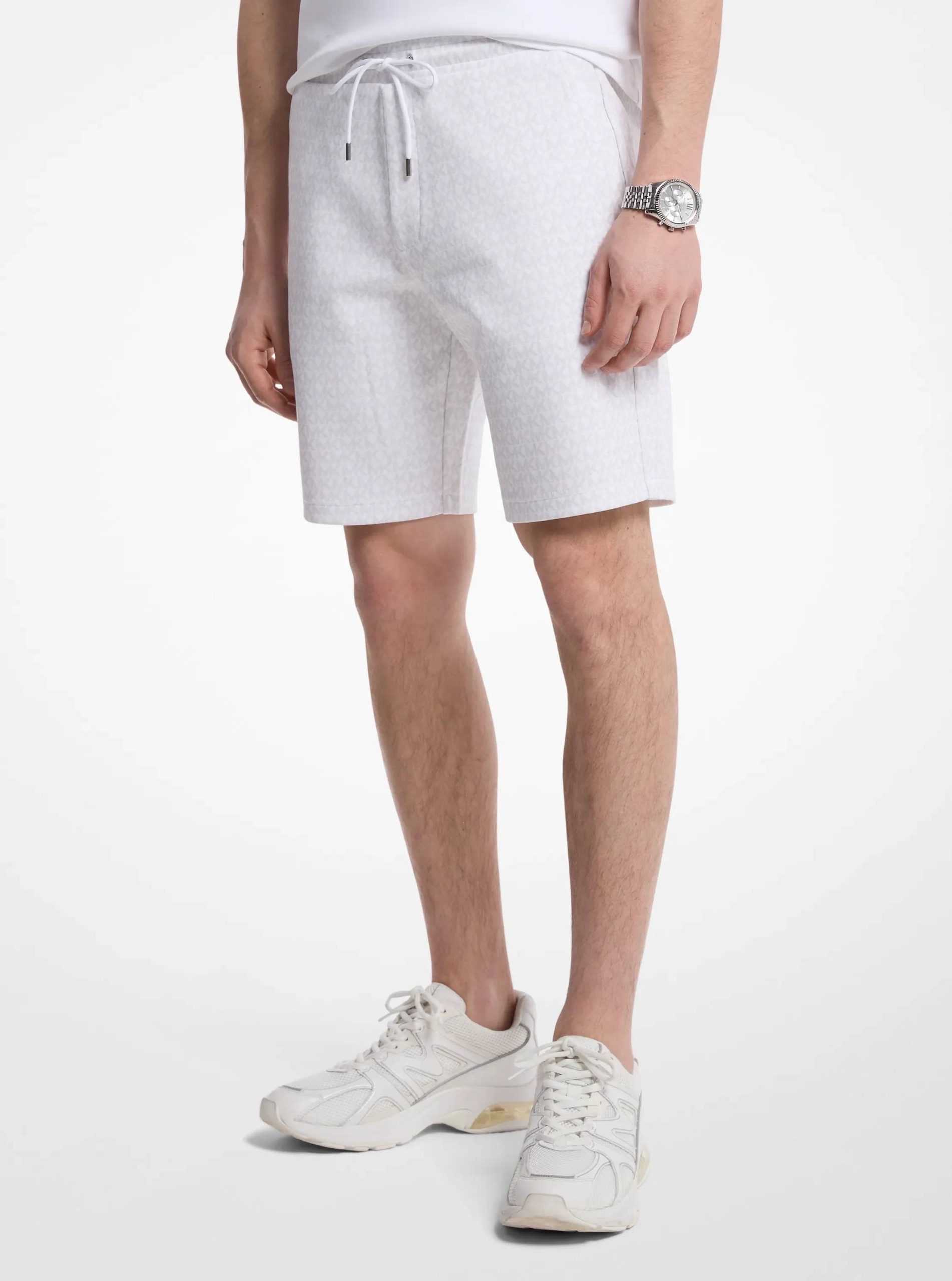 Michael Kors Signature Logo Cotton Blend Shorts - Preorder - Image 5
