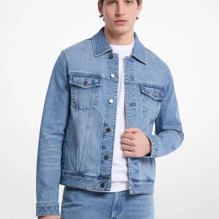 Michael Kors Denim Trucker Jacket - Preorder — Angel Blue Wash