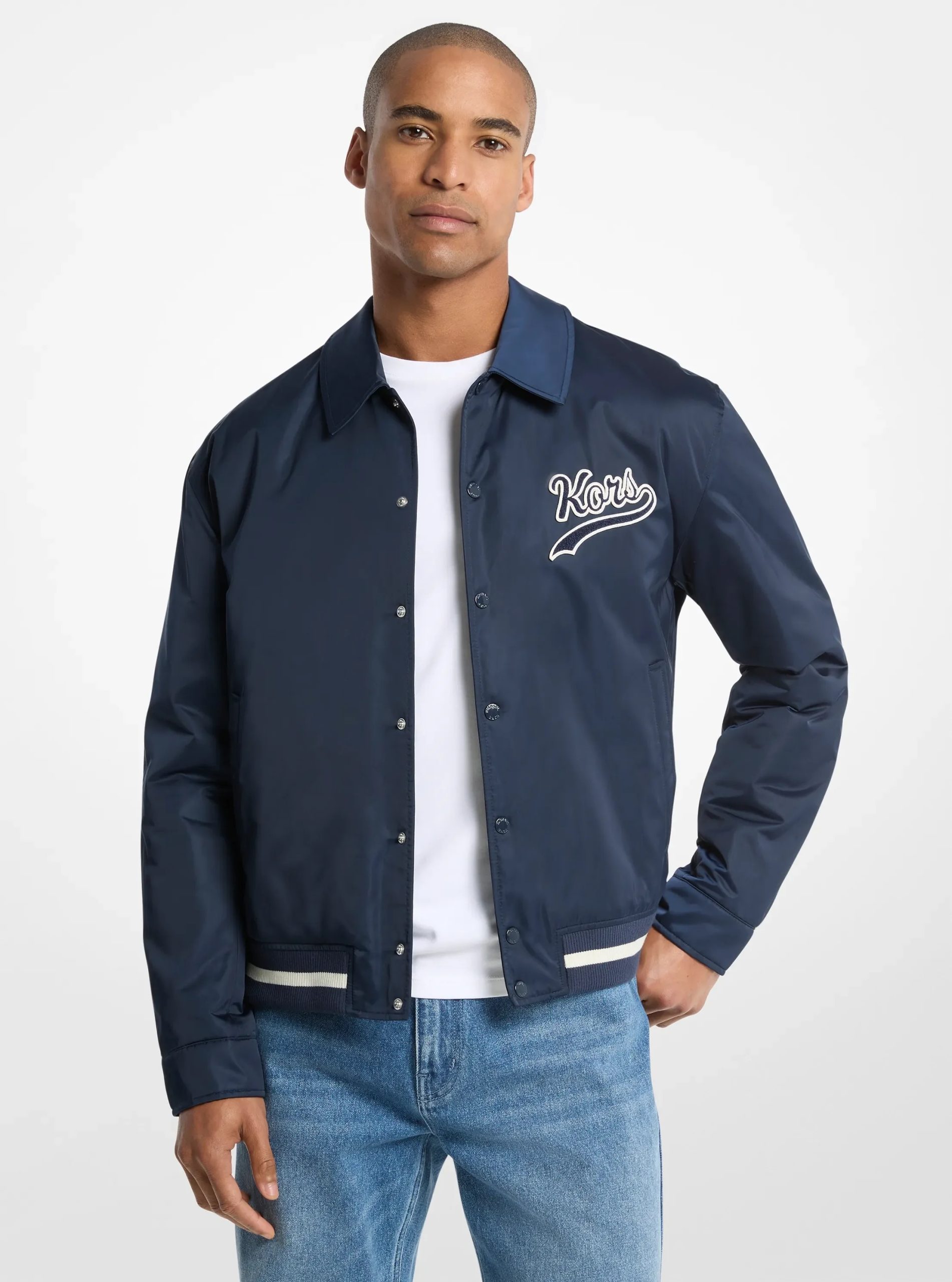 Michael Kors KORS Matte Satin Varsity Jacket - Preorder