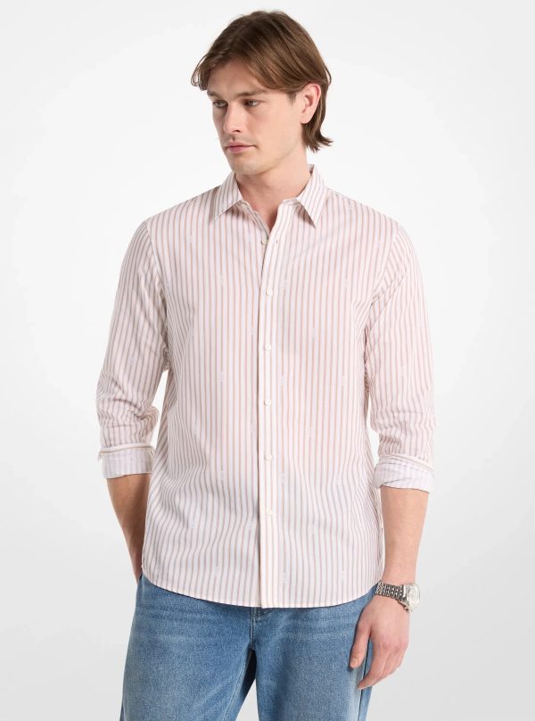 Michael Kors Striped Cotton Blend Shirt - Preorder