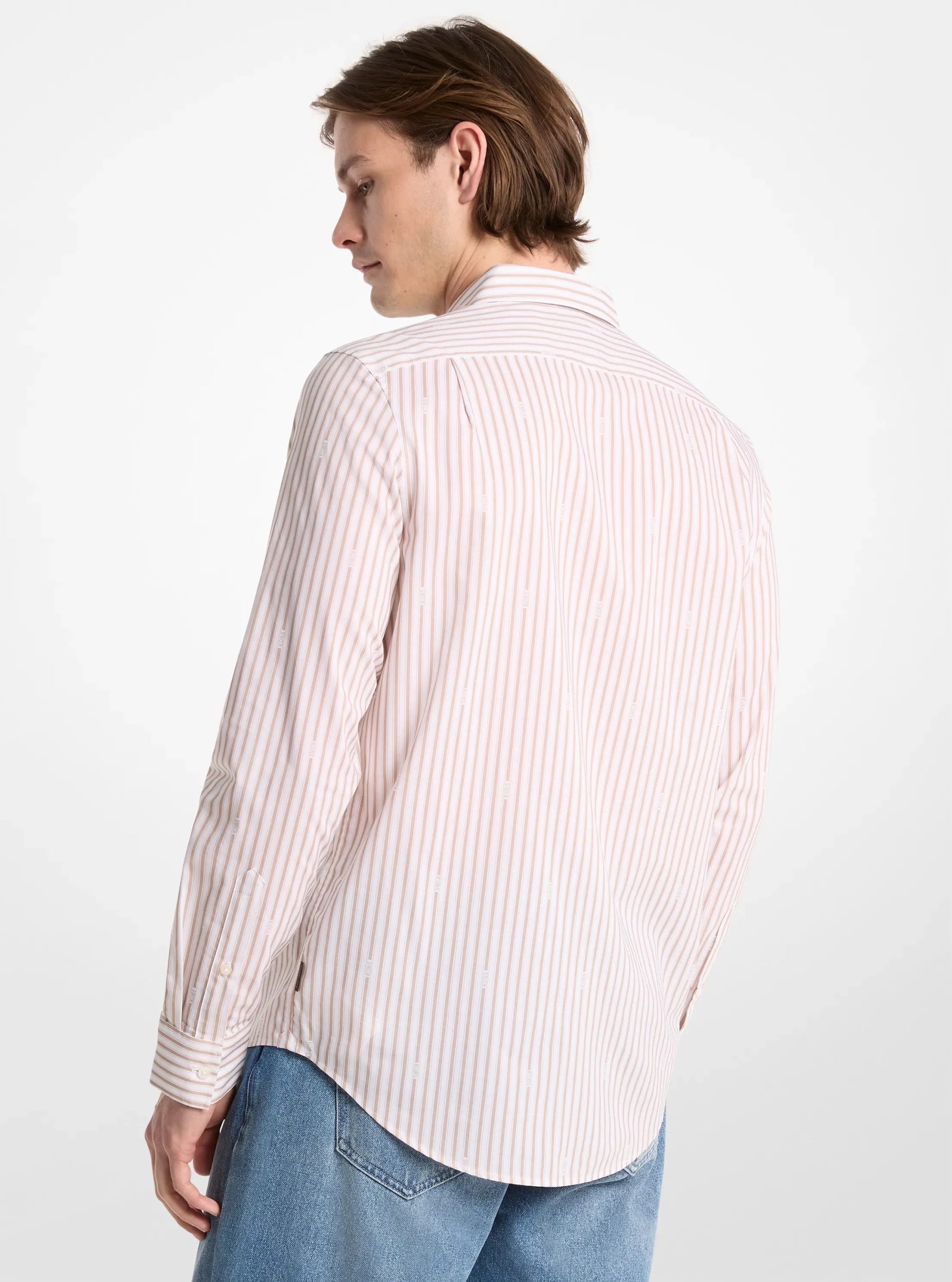 Michael Kors Striped Cotton Blend Shirt - Preorder