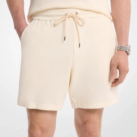 Michael Kors Waffle Knit Shorts - Preorder — Lt Cream