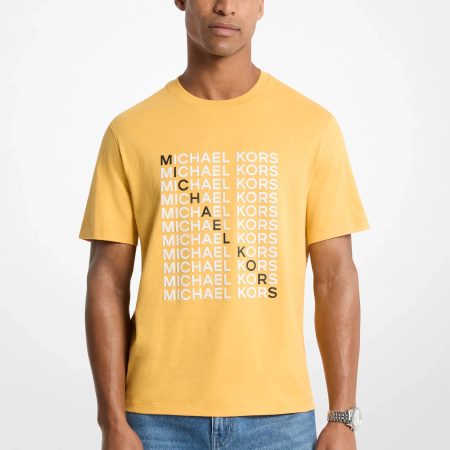 Michael Kors Graphic Logo Cotton Jersey T-Shirt - Preorder — Honeywheat
