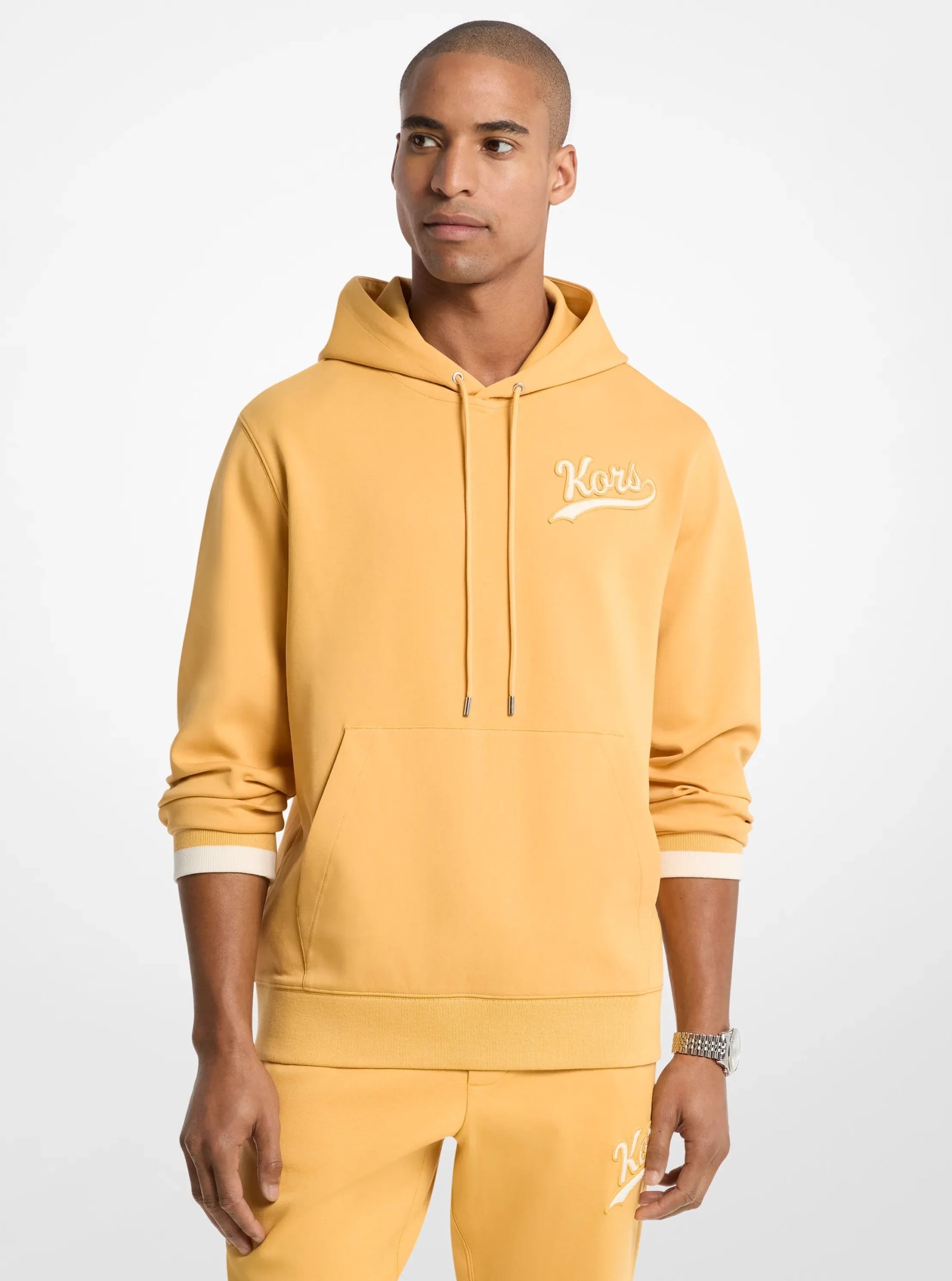 Michael Kors KORS Varsity Knit Cotton Blend Hoodie - Preorder