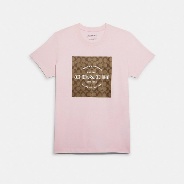 Coach Outlet Signature T-Shirt In Organic Cotton - Preorder
