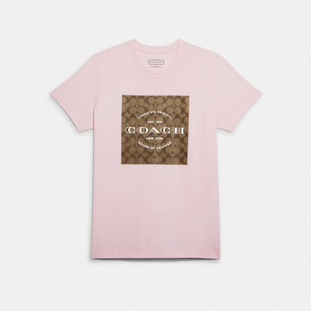 Coach Outlet Signature T-Shirt In Organic Cotton - Preorder