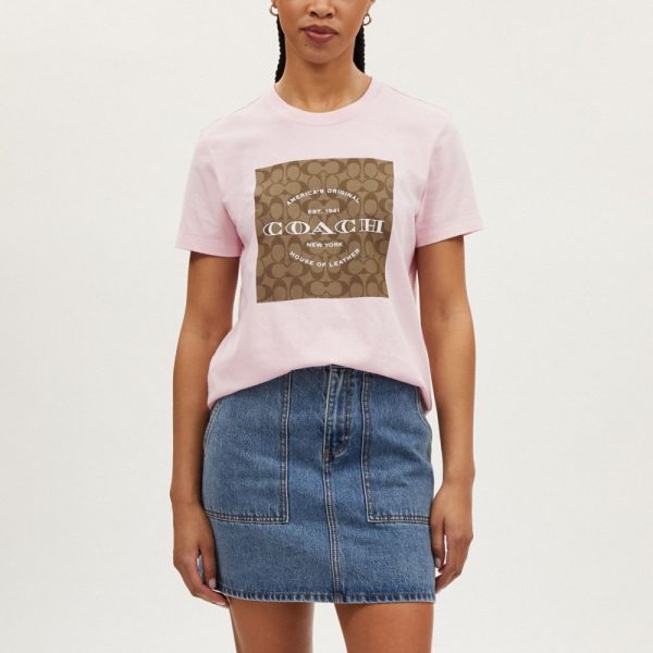 Coach Outlet Signature T-Shirt In Organic Cotton - Preorder