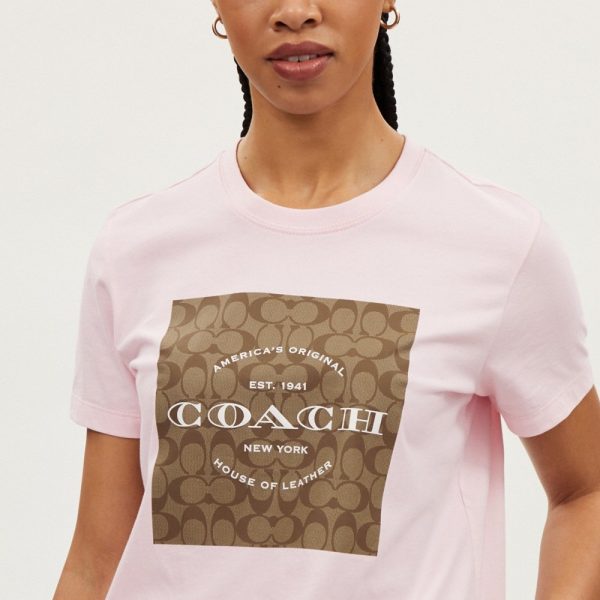 Coach Outlet Signature T-Shirt In Organic Cotton - Preorder